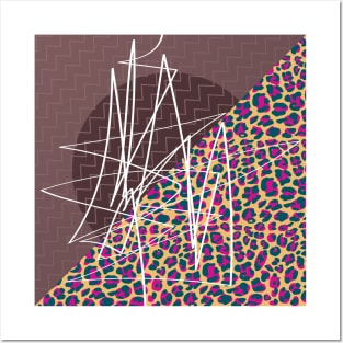 zig zag cheetah Posters and Art